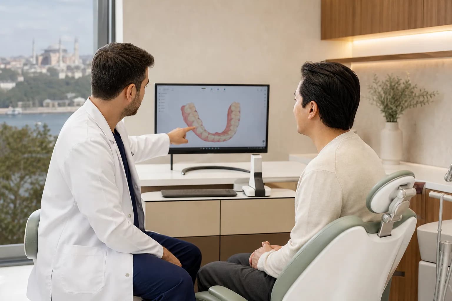 A calm clinical consultation related to Dentistry